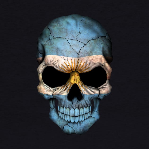 Argentine Flag Skull by jeffbartels